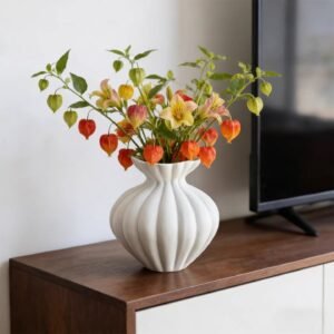 Wabiv French multi-petal vase