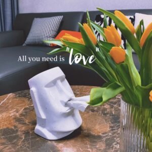Moai Giant Stone Statue Ceramic Tissue Box