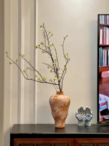 Wabiv Orange irregular-shaped vase