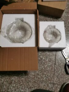 Wabiv Instagram-worthy donut-shaped unglazed vase