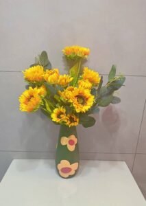 Painted pottery hand-painted flower vase