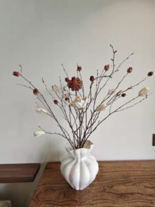 Wabiv French multi-petal vase