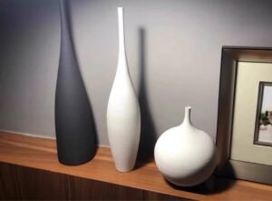 Wabiv Narrow-necked wire-drawn vase