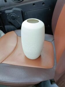 Wabiv Unglazed stenciled vase