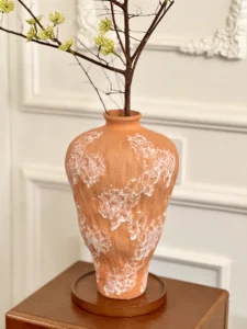 Wabiv Orange irregular-shaped vase