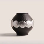 sku-1 Wabi-Sabi Style Silver-Glazed Vase