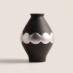 Wabi-Sabi Style Silver-Glazed Vase