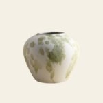 Wabiv deep green Wizard of Oz inspired rustic ceramic vase for organic styling