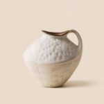 Wabiv creative snow wave textured single-handled ceramic vase