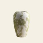 Wabiv deep green Wizard of Oz inspired rustic ceramic vase for organic styling