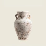 Elegant blue-and-white porcelain vase with misty abstract ink wash pattern