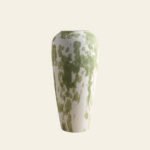 Wabiv deep green Wizard of Oz inspired rustic ceramic vase for organic styling