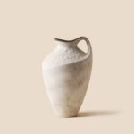Wabiv creative snow wave textured single-handled ceramic vase