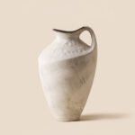 Wabiv creative snow wave textured single-handled ceramic vase