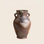 Wabiv vintage rustic textured pottery vessel for earthy wabi-sabi aesthetic