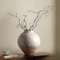 Wabiv pure joy minimalist elegant white ceramic vessel for modern homes