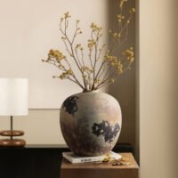 Wabiv Yunyin style minimalist floral ceramic vessels for serene spaces