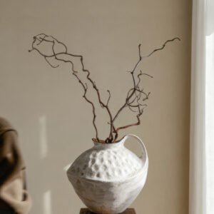 Wabiv creative snow wave textured single-handled ceramic vase