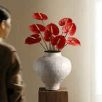 Wabiv pure joy minimalist elegant white ceramic vessel for modern homes