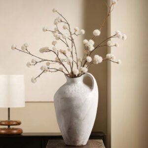 Wabiv creative snow wave textured single-handled ceramic vase