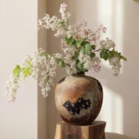 Wabiv Yunyin style minimalist floral ceramic vessels for serene spaces