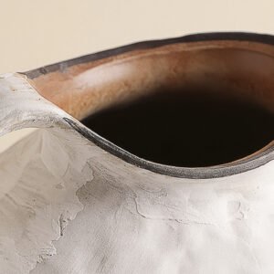 Wabiv creative snow wave textured single-handled ceramic vase