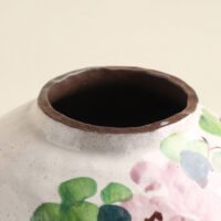 Wabiv gentle spring dawn glazed floral ceramic vessel for living room