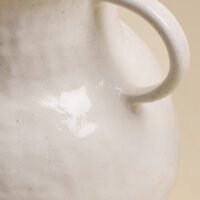 Wabiv pure joy minimalist elegant white ceramic vessel for modern homes