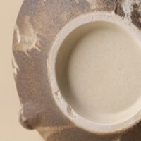 Wabiv dry-glazed earthy ceramic flower vessel with textured natural finish