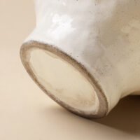 Wabiv pure joy minimalist elegant white ceramic vessel for modern homes