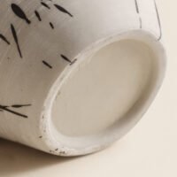 Wabiv artistic withered ink abstract ceramic vessel for contemporary decor
