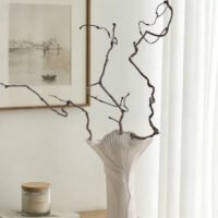Wabi-sabi style architectural cloud pleated ceramic vase for living room decoration